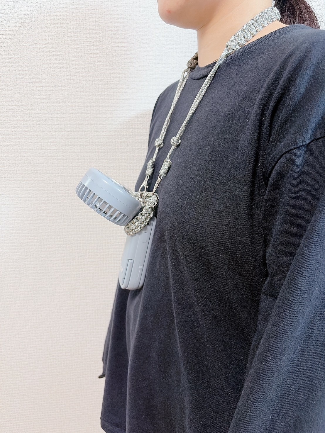 良く売れてる 首掛けできるハンディファンストラップ＊2way（ネック