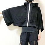 ドルマンクロスカーディガン　ブラック