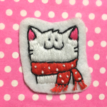 マフラーねこのワッペン