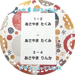 オーダー・ 水着用ゼッケン☆5×8cm2面&3×6cm2面・アイロンタイプ・縫い付けも可能