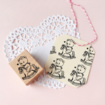 Cherish365【ゆらゆら木馬のくま】はんこ / スタンプ　CHO922