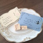 星降る夜のアンティーク装飾スタンプ