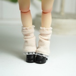 1/12サイズ【21㎝ドール】【ヒール】2way♡Frill（ブラック）