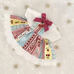 ぬい服15〜16㎝＊チェックのワンピース【ピンク】