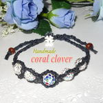海外セレブに人気のShamballa Bracelet　レオ様も。。。クリスタル　マクラメブラック