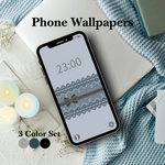 大人くすみカラーのスマホ壁紙 ｜ ３色セット ｜ iPhone対応 ｜ デジタルダウンロード