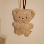 beige くまのぬいぐるみ キーホルダー   BAKED BEAR 