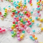 きらきら★カラフルシャボン玉　（不透明混）　4㎜　15ｇ（約500個前後）　No2