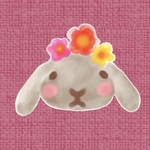 《 四六判》ブックカバー  ハンドメイド    ビタミンフラワー