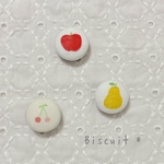再販×２）フルーツ♡くるみボタンマグネット