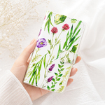 水彩画ボタニカル柄 手帳型スマホケース iPhone16 iPhone15 Android