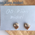 【再…再販‼️】△カラフルイヤリング(チャイロ×シルバー…)