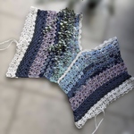 ☆crochet オープンサイド プルオーバー☆コットングラデ