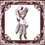 １点物᯽クラシカルなお洋服セット（ブラウス＆フリルパンツ＆ハット）Harmoniabloomroot ハルモニアブルームルート 用