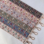 𖤣𖥧𖥣まるでお花図鑑𖡡𖥧𖤣 インド刺繍リボンのショルダーストラップ【選べる6色】
