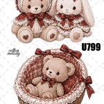 original sticker « no.U799 »     //     人物ステッカー オリジナルステッカー オリジナル人物ステッカー ステッカー cotton melody