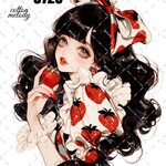 original sticker « no.8723 »     //     人物ステッカー オリジナルステッカー オリジナル人物ステッカー ステッカー cotton melody