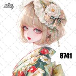 original sticker « no.8741 »     //     人物ステッカー オリジナルステッカー オリジナル人物ステッカー ステッカー cotton melody