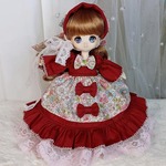 ■オビツ１１のお洋服＝小花と赤＝■
