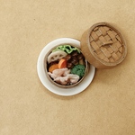 ミニチュアフード「豚肉と野菜のせいろ蒸し」