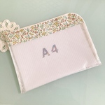 オーダー品　リバティビニコ　A4大きく開く連絡袋　