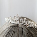 ブライダル ティアラ シルバー 13.5cm ウェディング 結婚式 ベール  tt20707