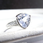 デュモルチェライト in クォーツ リング / Dumortierite in Quartz Ring 261