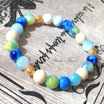 天然石♦願いを叶える♦紫陽花キャンディジェイドブレス
