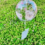 風鈴で涼しく🎐ポメラニアンちゃんと花火柄A