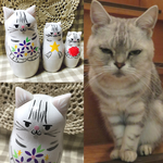N様オーダー品＊ペットマトリョーシカ＊アメショーちゃん