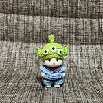 シルバニア赤ちゃん緑のエイリアン顔付き着ぐるみコスチューム