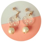 【usank様ご予約分】Shell CL pierce (NO.2052)