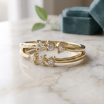 twin frame ring (ピンキーリング可)
