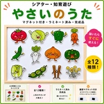 A4サイズに収まる【やさいのうた】マグネットシアター・完成品