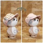 【ポケとも】リバーシブルの帽子  ブルックナー ピンク系