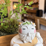 白豆地蔵　花の冠　