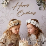 【送料無料】happybirthday ウッドバナー 誕生日 インテリア 装飾