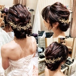 バックカチューシャ　ヘアアクセサリー　リーフ　葉っぱ　ボタニカル  成人式　髪飾り　シルバー　成人式髪飾り　卒業式　成人式　結婚式