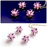 オリジナル新作★クリスタルの星　花火　雪の結晶　ミックスカラー①