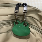 本革　カエルのファスナーロック
