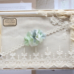 紫陽花のヘッドドレス①　くすみグリーン