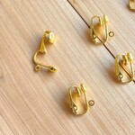 お肌に優しい ニッケルフリー イヤリング クリップ式 ３ペア(６個) ゴールド