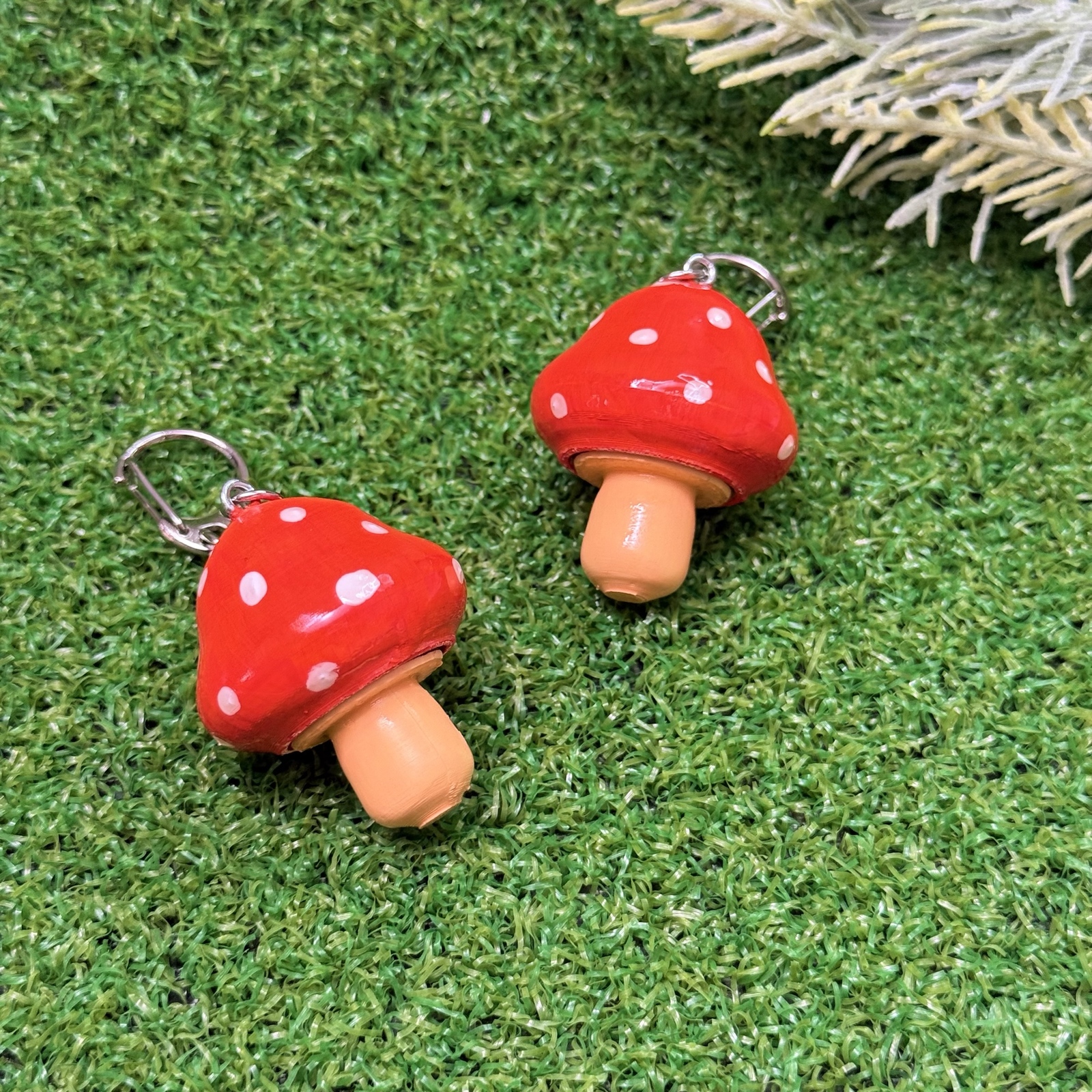 🍄キノコ🍄クリッカーキーホルダー - pinyazo | minne byGMOペパボ