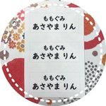 ♪【3×7cm6枚分】縫い付けタイプ・ゼッケン・ホワイト・体操服