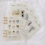 【Ice Blue】- Refillバインダー貯金 Saving リフィルA6サイズ 6枚入