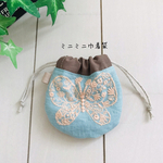 ミナペルホネン　ミニミニ巾着袋　お守り袋　forest wing フォレストウイング　