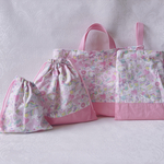 ゆめかわ♡ユニコーン レッスンバッグ 上履き入れ ナップサック(着替え袋にもなります♡) 女の子