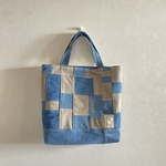 sowelu2015様専用ページ　m485 デニムtote bag(水色系パッチ)