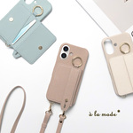 多機種対応 スマホケース まるっと 【 ベルト付き 2つ折りカードケース 】スマホケース スマホショルダー カード入れ カード収納 カードケース付き 落下防止 BA43A