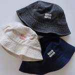 【全5色】手刺繍を施したバケットハット / ユニセックス